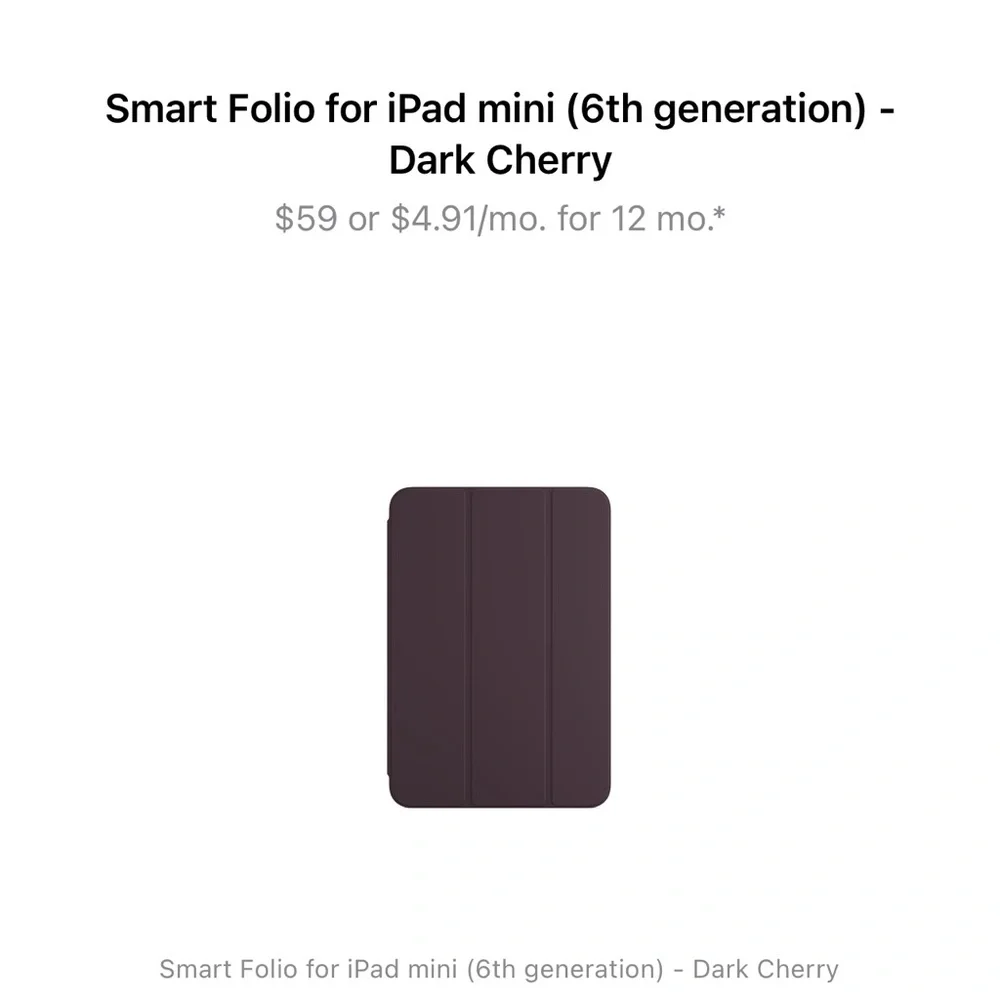 Smart Folio for iPad mini (6th generation) - Dark Cherry